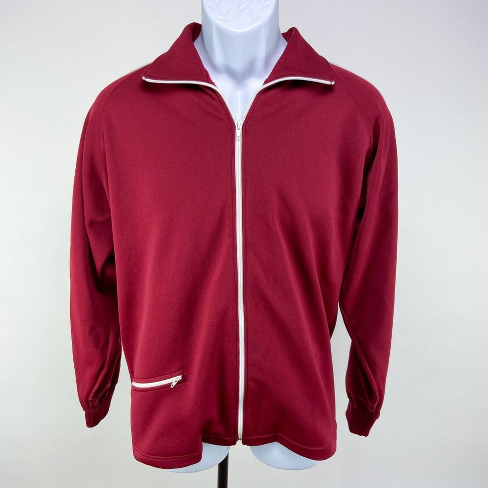 Vintage Jog Joy Track Jacket Mens M Maroon